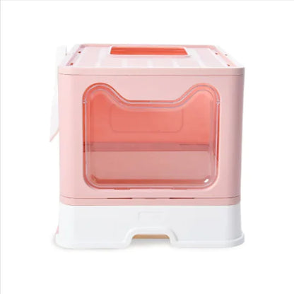 Foldable Enclosed Cat Litter Box